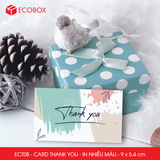  ECT08 - Combo 50 card Thank you - Thiệp cảm ơn - C300 - In nhiều màu - 9x5.4 cm 