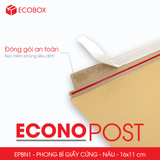 EPBN1 - 16x11 cm - Combo 20 phong bì giấy cứng màu nâu 