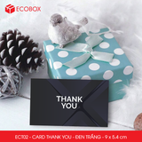  ECT02 - Combo 50 card Thank you - Thiệp cảm ơn - C300 - Đen trắng - 9x5.4 cm 