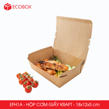  EFH1A - Combo 25 hộp giấy đựng đồ ăn - 18x12x5 cm 
