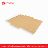  EXNK4 - Hộp xếp nhanh dán keo niêm phong - 20x15x5 cm 