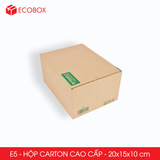 E5 - 20x15x10 cm - Combo 20 thùng hộp carton cao cấp 