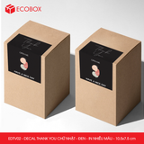  EDTV02 - Combo 50 decal Thank You chữ nhật - Đen - In nhiều màu - 10.5x7.5 cm 