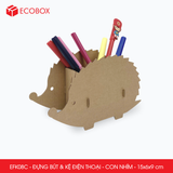  EFK08C - Đựng bút & kệ điện thoại - Con nhím - 15x6x9 cm 