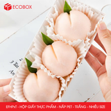  EFHPxT - Hộp giấy kraft thực phẩm - Nắp PET - Trắng - Nhiều size 