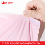  ET1HP - Combo 100 túi nilon đóng hàng - Hồng Pastel - 25x35cm 