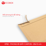  EPB2 - 20x13cm - Combo 20 phong bì giấy carton màu xám 