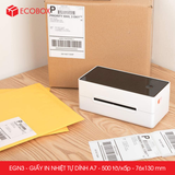 EGN3 - Giấy in nhiệt tự dính A7 - 500 tờ/ xấp - 76x130 mm 