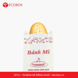  EFT1C - Combo 100 túi bánh mì trắng có in - 24x10x4 cm 