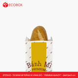  EFT2T6VD - Combo 100 túi bánh mì trắng in vàng đỏ - "Premium quality" - 24x9,5x4,5 cm 