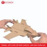  EFK06H - Máy bay phản lực lắp ráp bằng carton - 24x23x6 cm 