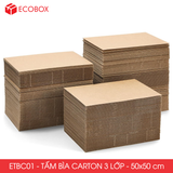  ETBC01 - Tấm Bìa Carton - 50x50 cm 