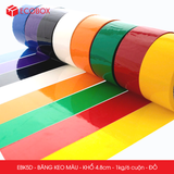 EBK5D - Băng keo màu - Đỏ - Khổ 4.8cm - 6 cuộn/ 1kg/ cây 