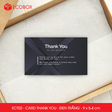  ECT02 - Combo 50 card Thank you - Thiệp cảm ơn - C300 - Đen trắng - 9x5.4 cm 