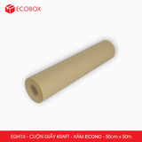  EGH1X - 0.5x50m - CUỘN GIẤY KRAFT GÓI HÀNG MÀU XÁM 