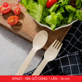  EFNG1 - Combo 100 nĩa gỗ dùng 1 lần - 16 cm 