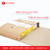  EBM6 - 41x32x7cm - HỘP CARTON THAY ĐỔI CHIỀU CAO 