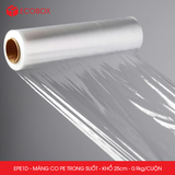  EPE1D - Màng co PE trong - Khổ 25cm x 0.9kg/ CUỘN 
