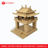  EFK09E - Mô hình lắp ráp bằng carton - Khuê Văn Các - 16x20x24 cm 