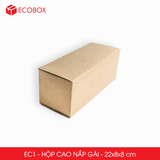  EC1 - 22x8x8 cm - Combo 25 thùng hộp carton - Hộp cao trơn đóng hàng 