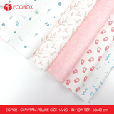  EGPI02 - Combo 50 tấm giấy Pelure gói hàng in họa tiết - 60x40 cm 