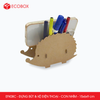  EFK08C - Đựng bút & kệ điện thoại - Con nhím - 15x6x9 cm 