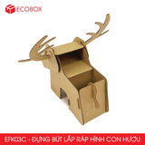  EFK03C - Đựng bút lắp ráp hình con hươu bằng giấy carton 