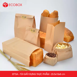  EFT3A - Combo 50 túi Đựng Thực Phẩm Màu Nâu - 23.5x15x8 cm 