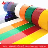  EBK5XL - Băng keo màu - Xanh Lá - Khổ 4.8cm - 6 cuộn/ 1kg/ cây 