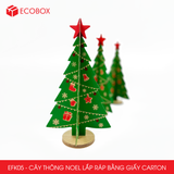  EFK05 - Cây thông Noel lắp ráp bằng carton - 14x14x25 cm 
