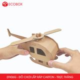  EFK06G - Trực thăng lắp ráp bằng carton - 26x7x12 cm 