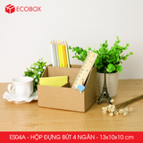  ES04A - HỘP ĐỰNG BÚT ĐA NĂNG 4 NGĂN BẰNG GIẤY CARTON 