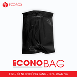  ET2B - Combo 100 túi nilon niêm phong giao hàng - Đen  - 42x28 cm 