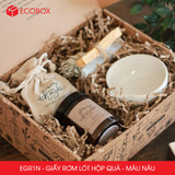  EGR1N - Giấy rơm lót hộp quà - Màu nâu - [50g/ túi] 