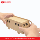  EFK06C - Xe bus lắp ráp bằng carton - 20x8x9 cm 