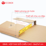  EBM5 - 36x27x7cm - HỘP CARTON THAY ĐỔI CHIỀU CAO 