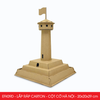  EFK09D - Mô hình lắp ráp bằng carton - Cột Cờ Hà Nội - 20x20x29 cm 