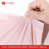  ET1HD - Combo 100 túi nilon đóng hàng - Hồng đào - 25x35cm 