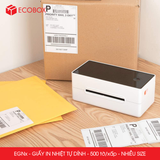  EGN - Giấy in nhiệt tự dính - 500 tờ/ xấp - Nhiều size 