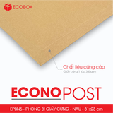  EPBN5 - 31x23 cm - Combo 20 phong bì giấy cứng màu nâu 