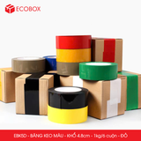  EBK5D - Băng keo màu - Đỏ - Khổ 4.8cm - 6 cuộn/ 1kg/ cây 