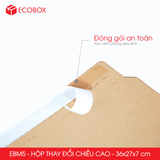  EBM5 - 36x27x7cm - HỘP CARTON THAY ĐỔI CHIỀU CAO 