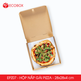  EPZ07 - Hộp nắp gài pizza - 28x28x4 cm 