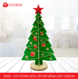  EFK05 - Cây thông Noel lắp ráp bằng carton - 14x14x25 cm 