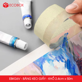  EBKG6V - Băng keo giấy khổ 2.4cm x 50m 