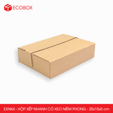  EXNK4 - Hộp xếp nhanh dán keo niêm phong - 20x15x5 cm 