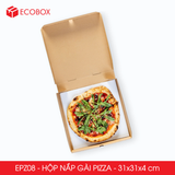 EPZ08 - Hộp nắp gài pizza - 31x31x4 cm 
