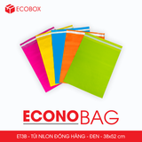  ET3B - Combo 100 túi nilon niêm phong giao hàng - Đen  - 52x38 cm 