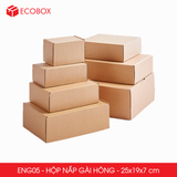  ENG05 - 25x19x7cm - HỘP NẮP GÀI HÔNG 