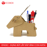  EFK03C - Đựng bút lắp ráp hình con hươu bằng giấy carton 